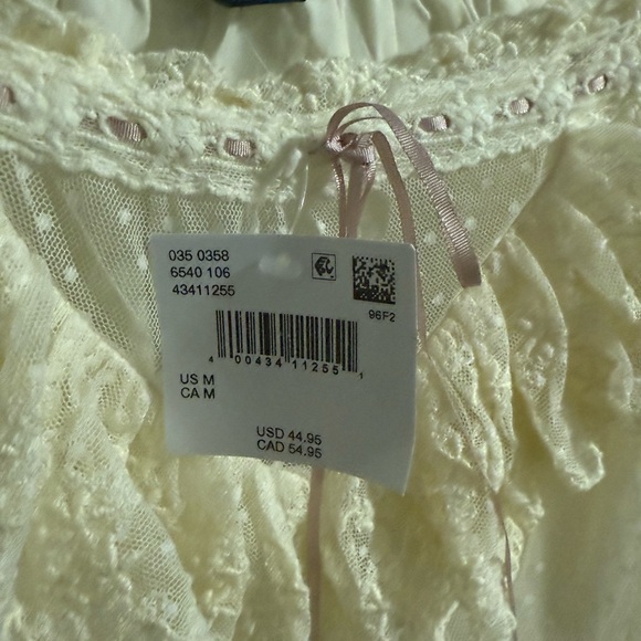 NWT American Eagle Cream Lace Cami Top - Picture 5 of 7